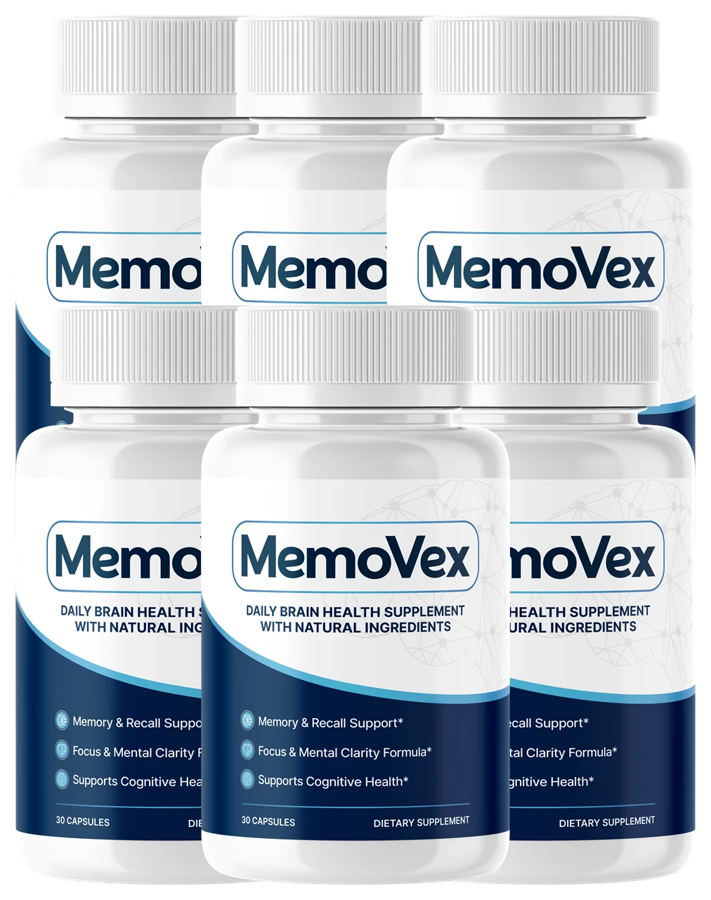 Six bottles of MemoVex capsules